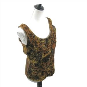 Mezon Vintage Textured Tie Dye Tank Top Size XL